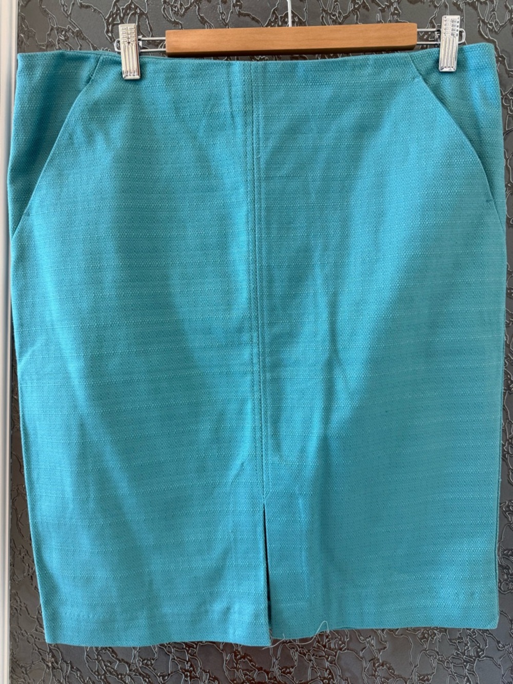 LOFT Teal Pencil Skirt